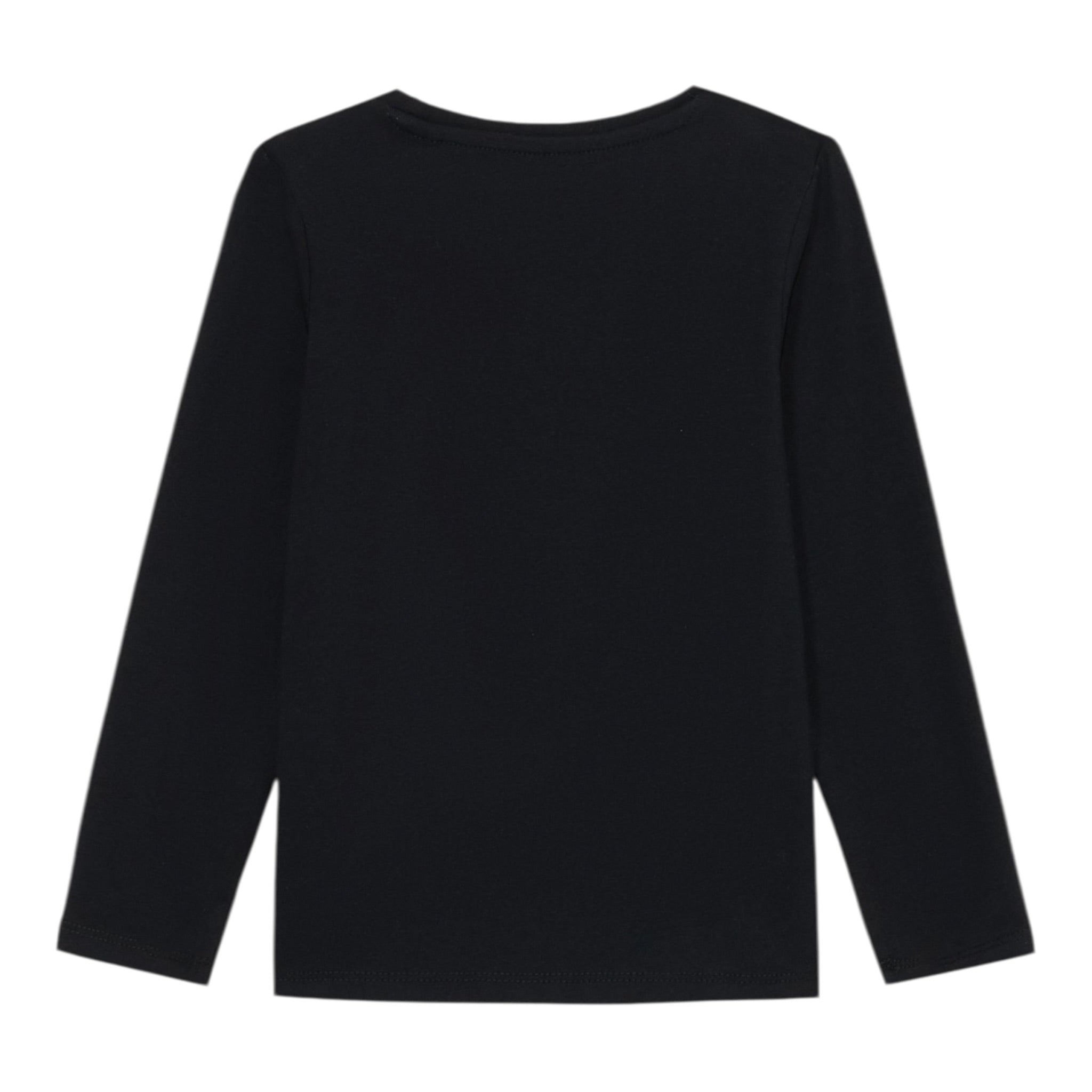 Guess Shirt Girocollo tinta unita con Stampe Nero per Neonata A5YI00K6YW4X NERO GUESS 