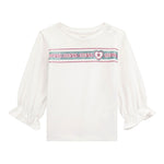Guess Shirt tinta unita con Stampa Bianco per Neonata A5YI05K6YW4 BIANCO GUESS 