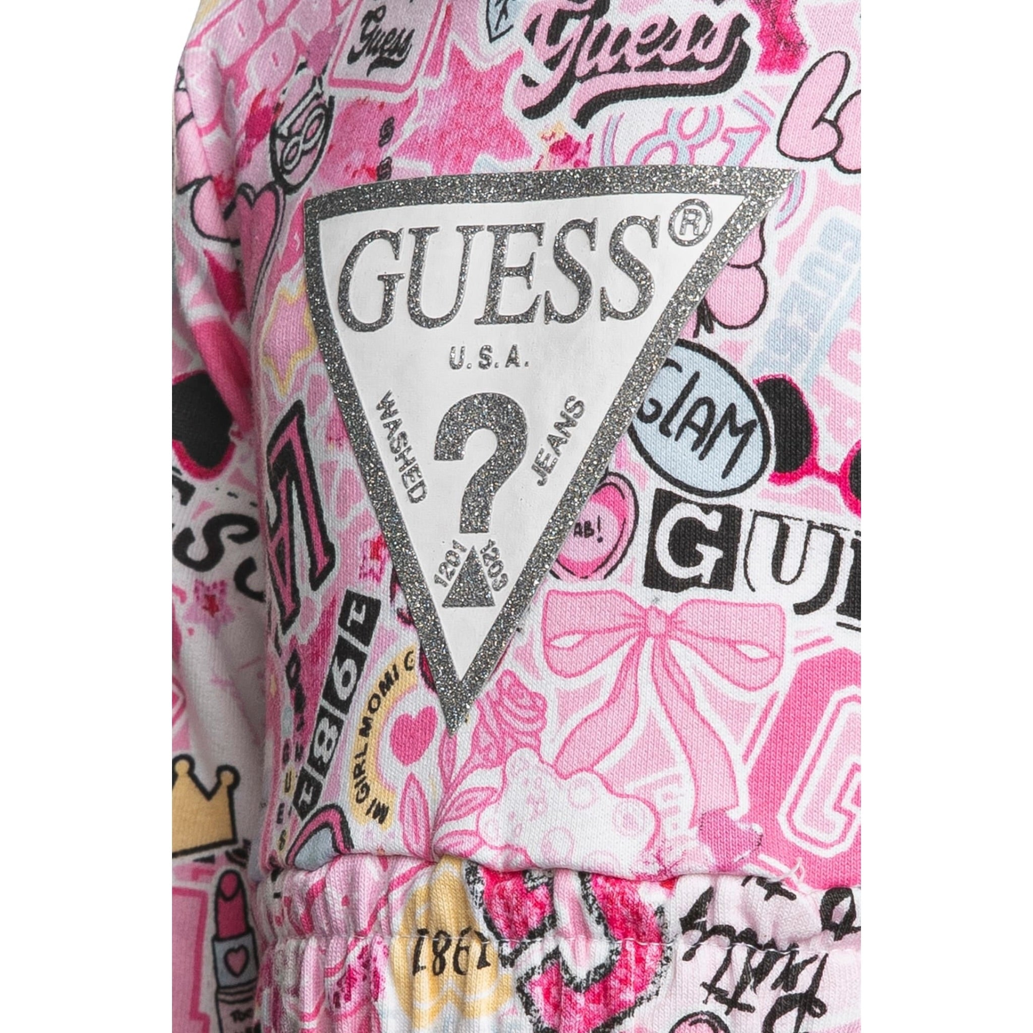 Guess Abito Manica Lunga tinta unita con Culotte Rosa per Neonata A5YK02KA6R4X ROSA GUESS 