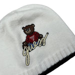 Guess Cappello tinta unita con Logo Bianco per Neonata H4BZ092QP0 BIANCO GUESS 