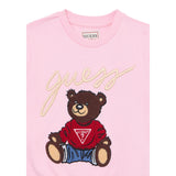 Guess Felpa Chiusa Girocollo tinta unita Rosa per Neonata H5YT00KAX74 ROSA GUESS 