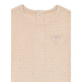 Guess Tutina tinta unita con Logo Beige per Neonata H5YW098KBU64 BEIGE GUESS 