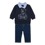 Guess Completo 2Pz Felpa-Jeans Blu per Neonato I5BG15KAX74 BLU GUESS 
