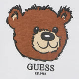 Guess Shirt tinta unita Girocollo con Stampa Bianco per Neonato I5YI02K8HM4XX BIANCO GUESS 