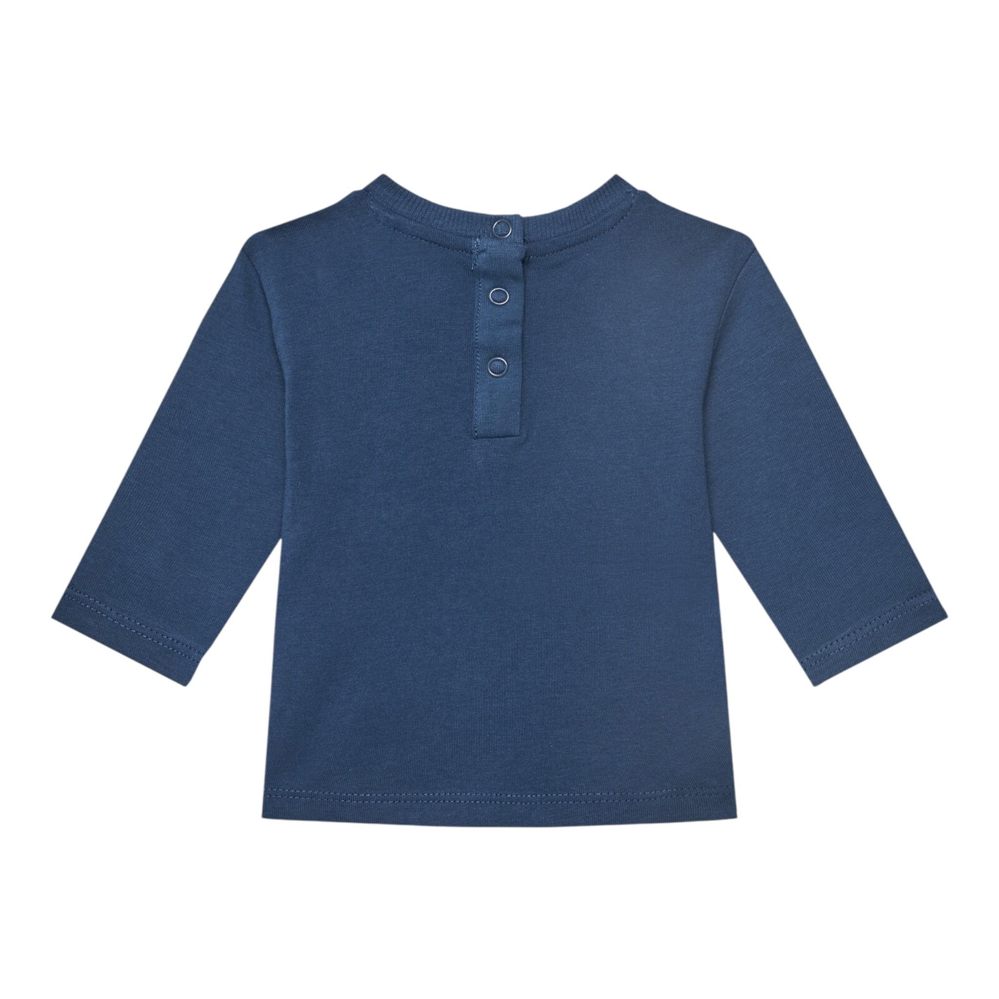 Guess Shirt tinta unita Girocollo con Stampa Blu per Neonato I5YI02K8HM4XX BLU GUESS 