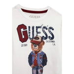 Guess Shirt tinta unita Girocollo con Stampa Bianco per Bambino I5YI04K8HM4XJ BIANCO GUESS 