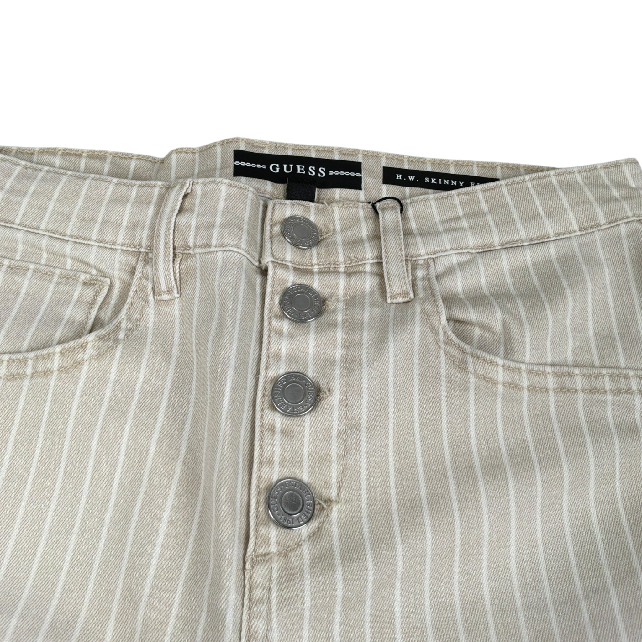 Guess Pantalone tinta unita con Bottoni Beige per Bambino J2GA04D4DN0 BEIGE GUESS 