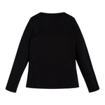 Guess Shirt Girocollo tinta unita con Brillantini Nero per Bambina J2YI50K6YW1 NERO GUESS 
