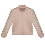 Guess Felpa con Zip tinta unita con Maniche In Contrasto Rosa per Bambina J2YQ06KB3P2 ROSA GUESS 