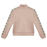Guess Felpa con Zip tinta unita con Maniche In Contrasto Rosa per Bambina J2YQ06KB3P2 ROSA GUESS 