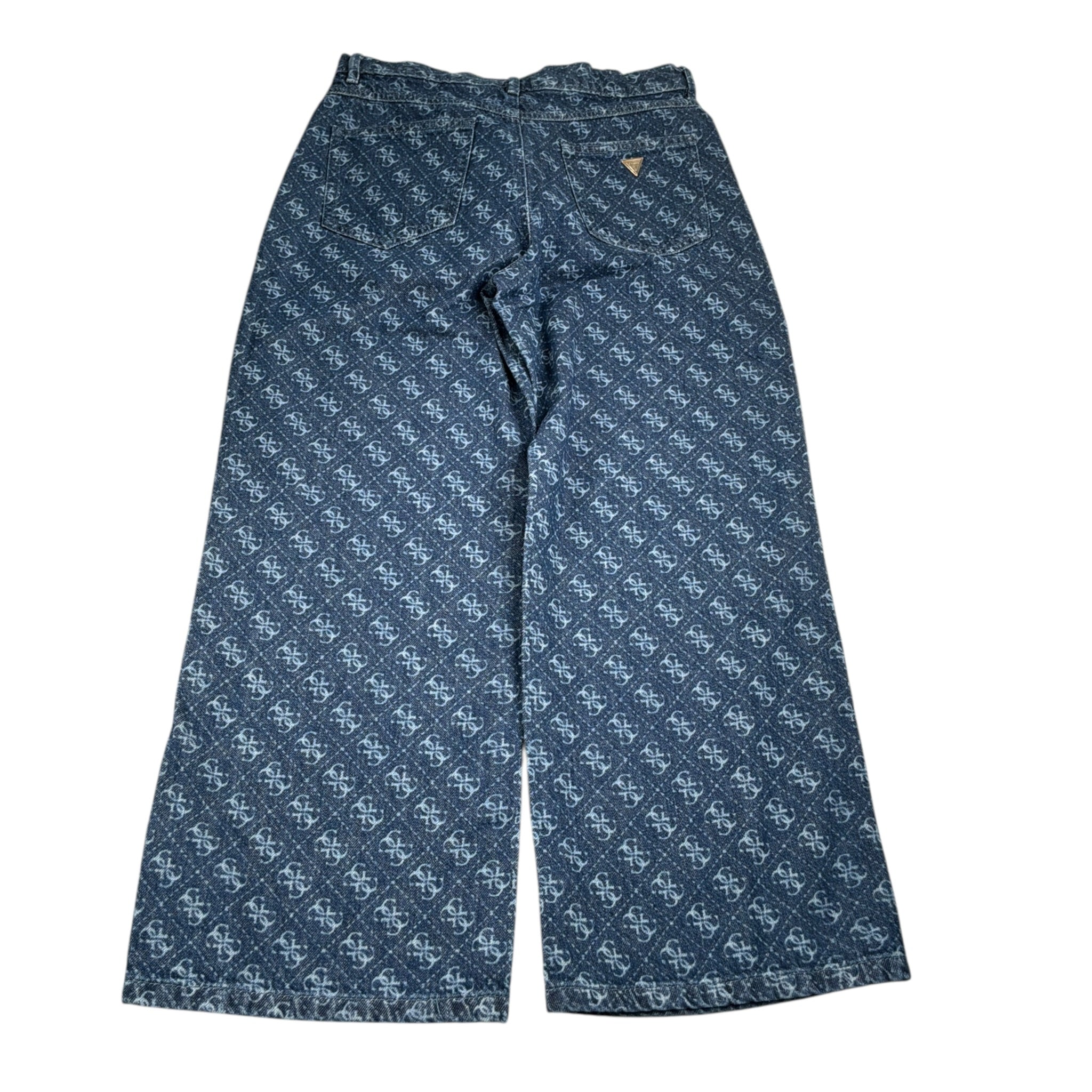 Guess Jeans tinta unita Modello A Palazzo con Logo Blu per Bambina J3BA10D45E0 BLU GUESS 