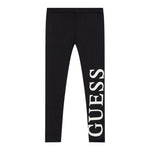 Guess Leggins tinta unita con Logo Nero per Bambina J3YB00KBSV0 NERO GUESS 