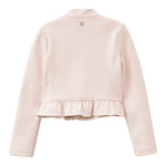 Guess Giubbino tinta unita In Ecopelle con Zip Rosa per Bambina J4RL08WE8D0 ROSA GUESS 