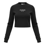 Guess Shirt tinta unita con Stampa Logo Nero per Bambina J4YI49KBZP4 NERO GUESS 