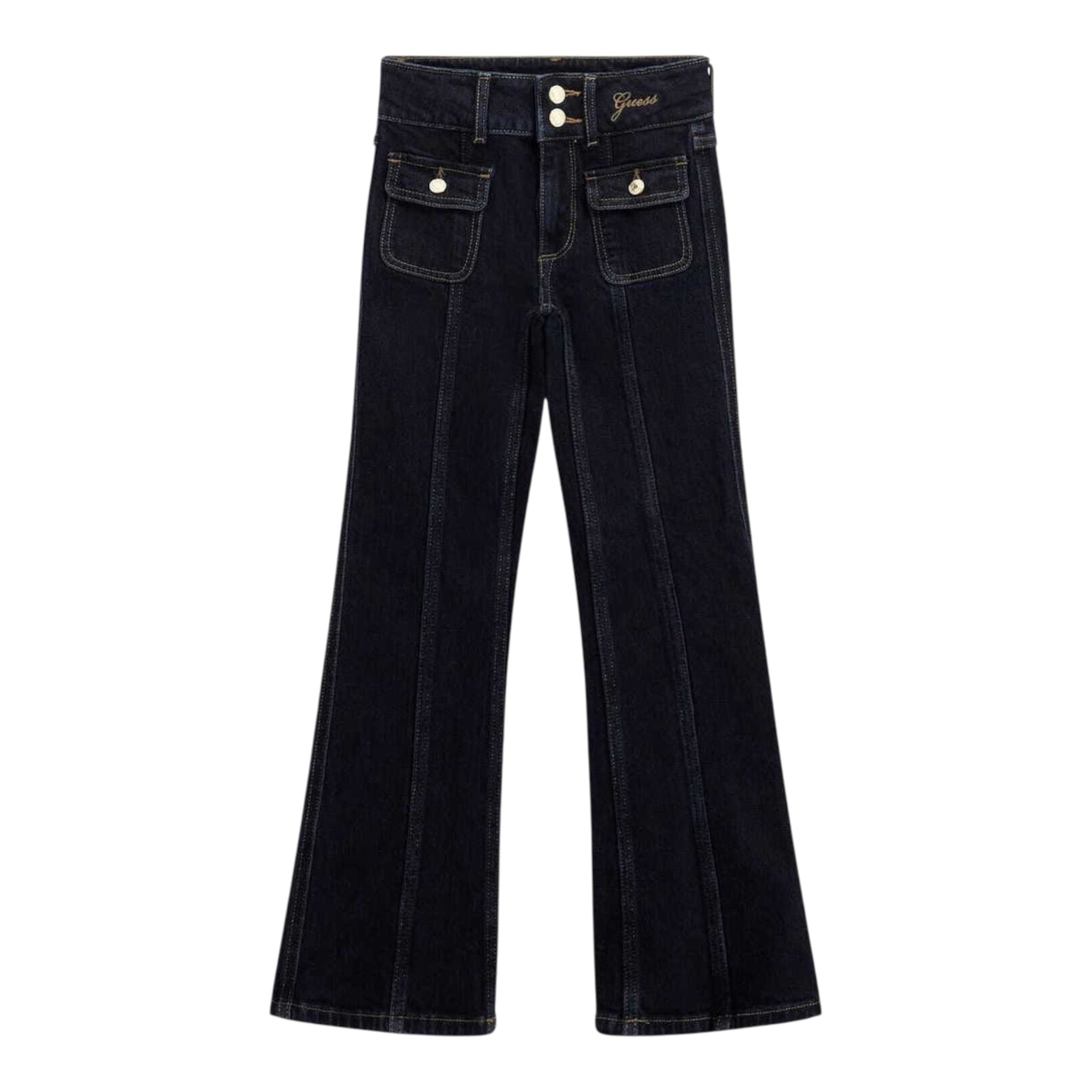 Guess Jeans tinta unita Modello Zampa Blu per Bambina J5BA16D5FM0 BLU GUESS 
