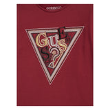 Guess Shirt Girocollo tinta unita con Logo Rosso per Bambina J5BI13J1314 ROSSO GUESS 