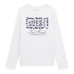 Guess Shirt tinta unita con Stampa Bianco per Bambina J5BI25J1314 BIANCO GUESS 