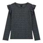 Guess Shirt tinta unita con Balze Grigio per Bambina J5BI34K0670 GRIGIO GUESS 