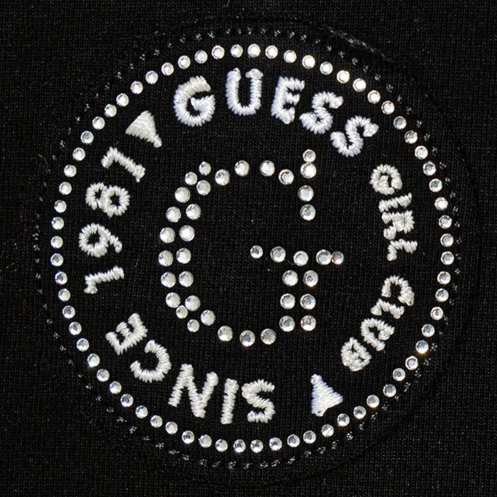 Guess Shirt tinta unita con Stampa Nero per Bambina J5BI40J1314 NERO GUESS 