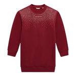 Guess Abito Felpa tinta unita con Brillantini Bordeaux per Bambina J5BK07KAV34 BORDEAUX GUESS 