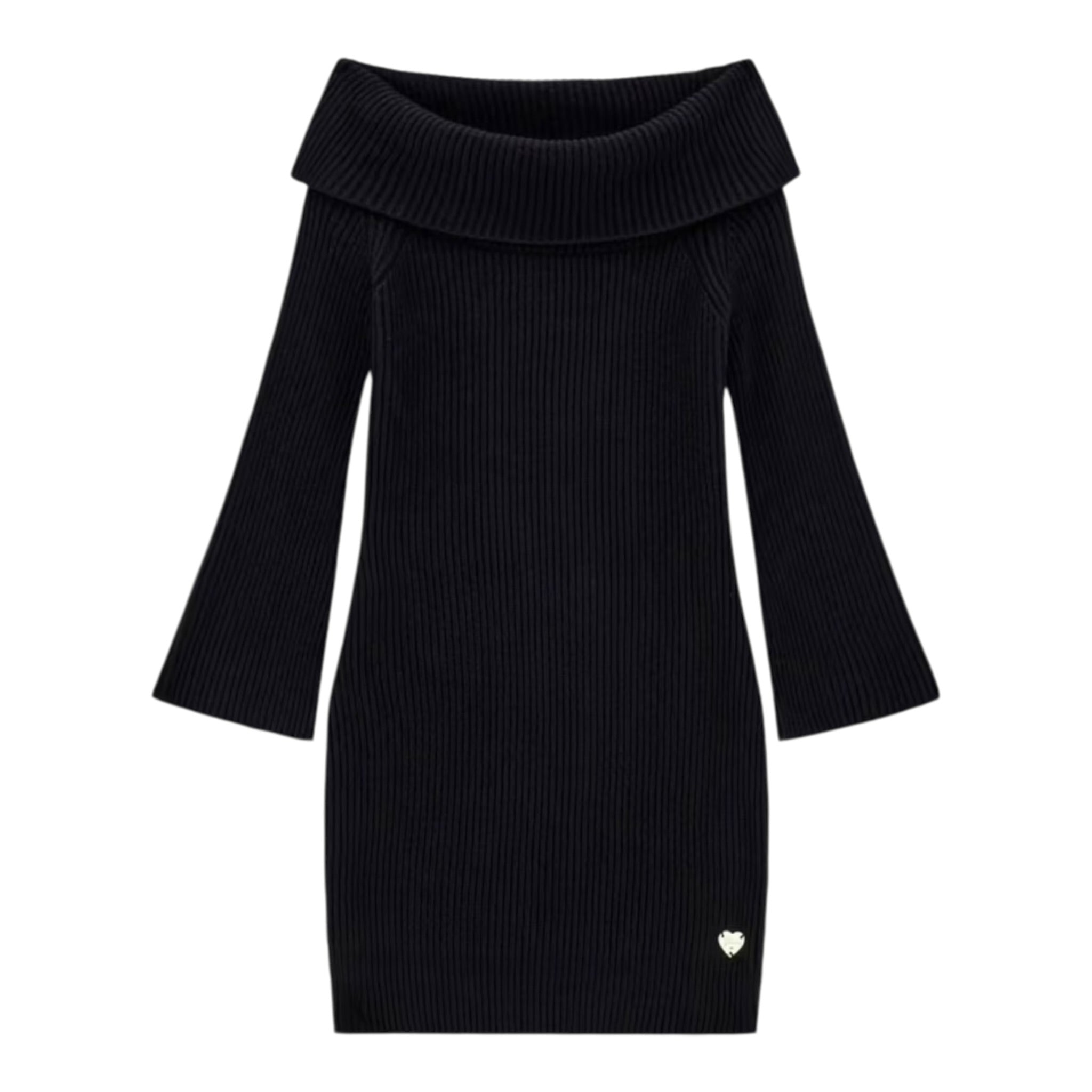 Guess Abito tinta unita con Zip Nero per Bambina J5BK27Z1320 NERO GUESS 