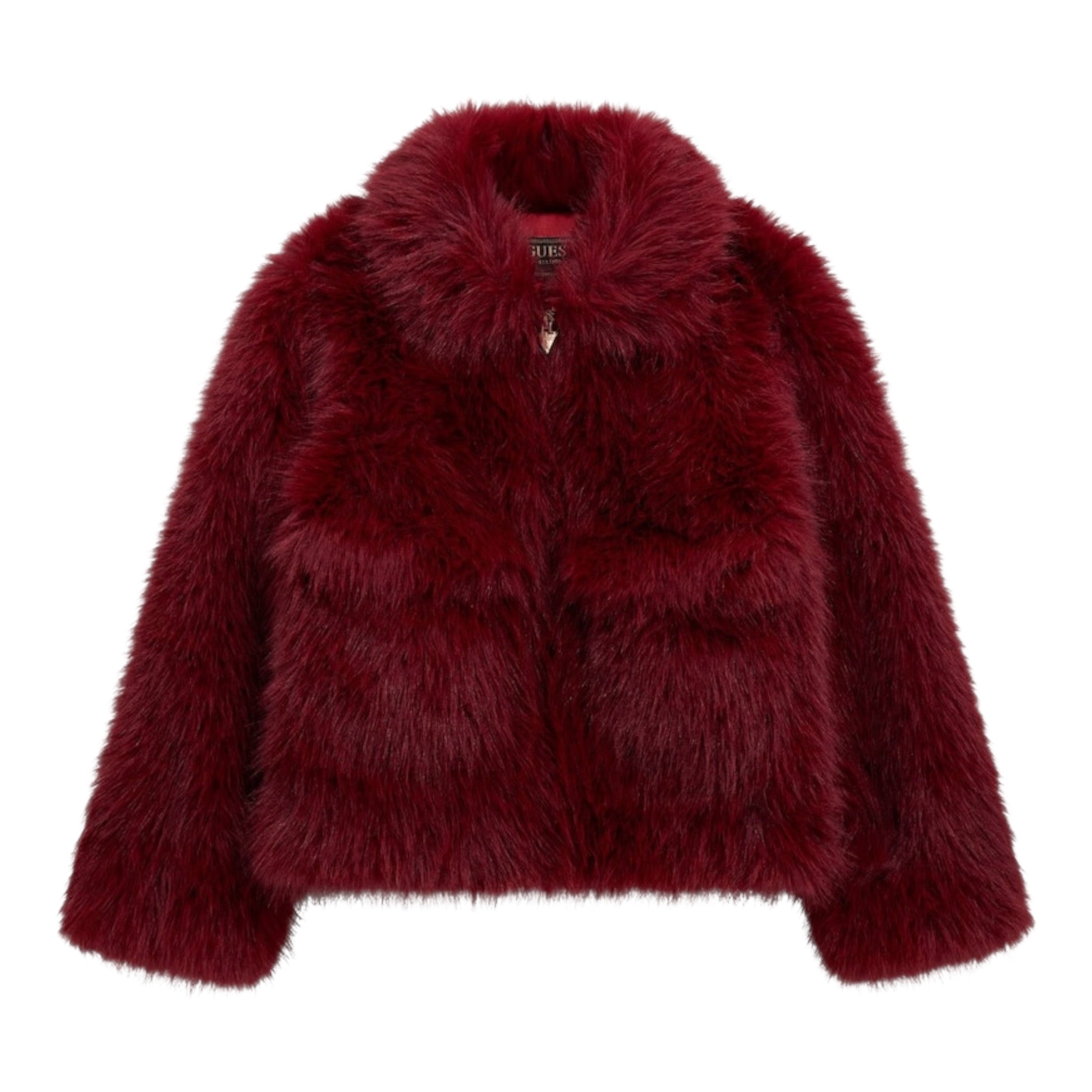 Guess Pelliccia tinta unita con Logo Rosso per Bambina J5BL02WHH10 ROSSO GUESS 
