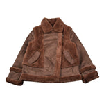 Guess Montone tinta unita In Camoscio Marrone per Bambina J5BL07WCFX0 MARRONE GUESS 