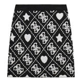Guess Gonna tinta unita con Loghi Nero per Bambina J5BR02Z3K10 NERO GUESS 
