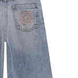 Guess Jeans tinta unita Modello A Palazzo Azzurro per Bambina J5YA01D45E0 AZZURRO GUESS 
