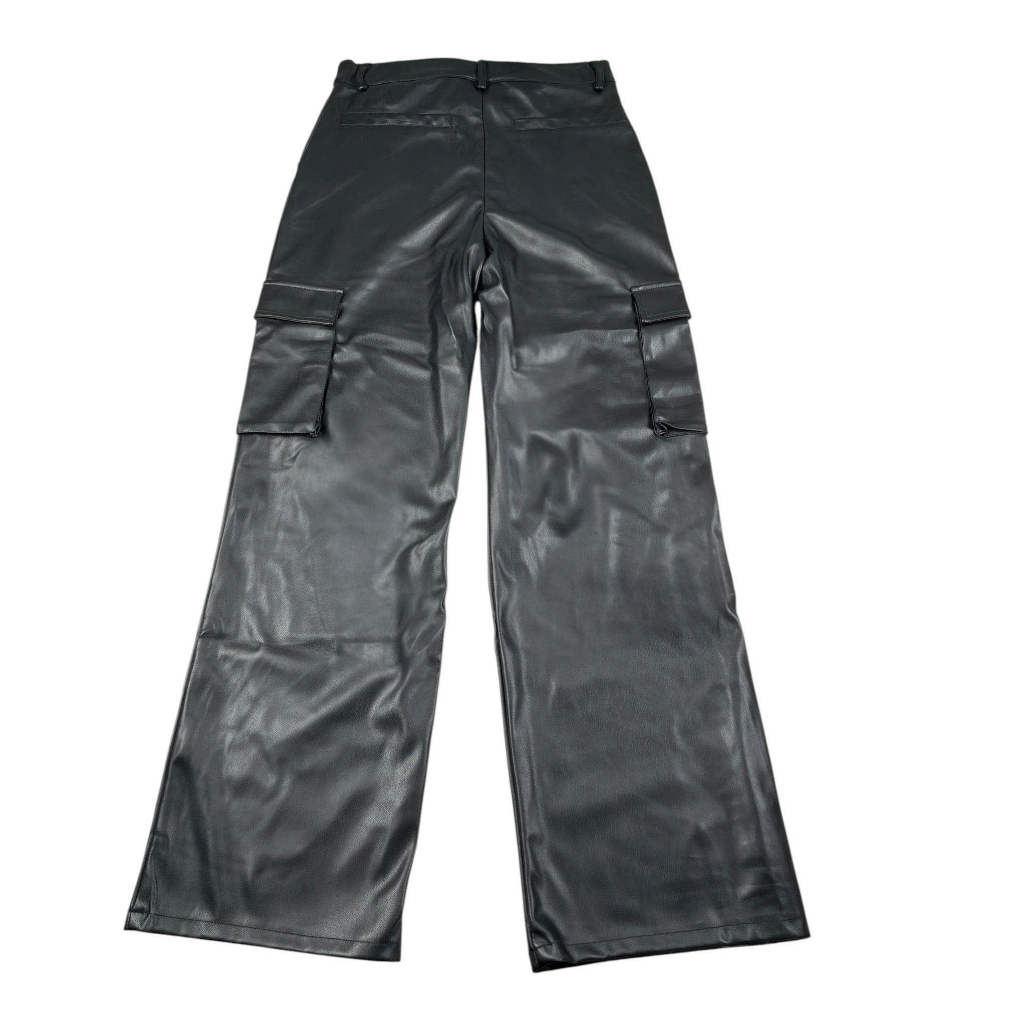 Guess Pantalone tinta unita Modello Palazzo In Ecopelle Nero per Bambina J5YB03WFV60X NERO GUESS 