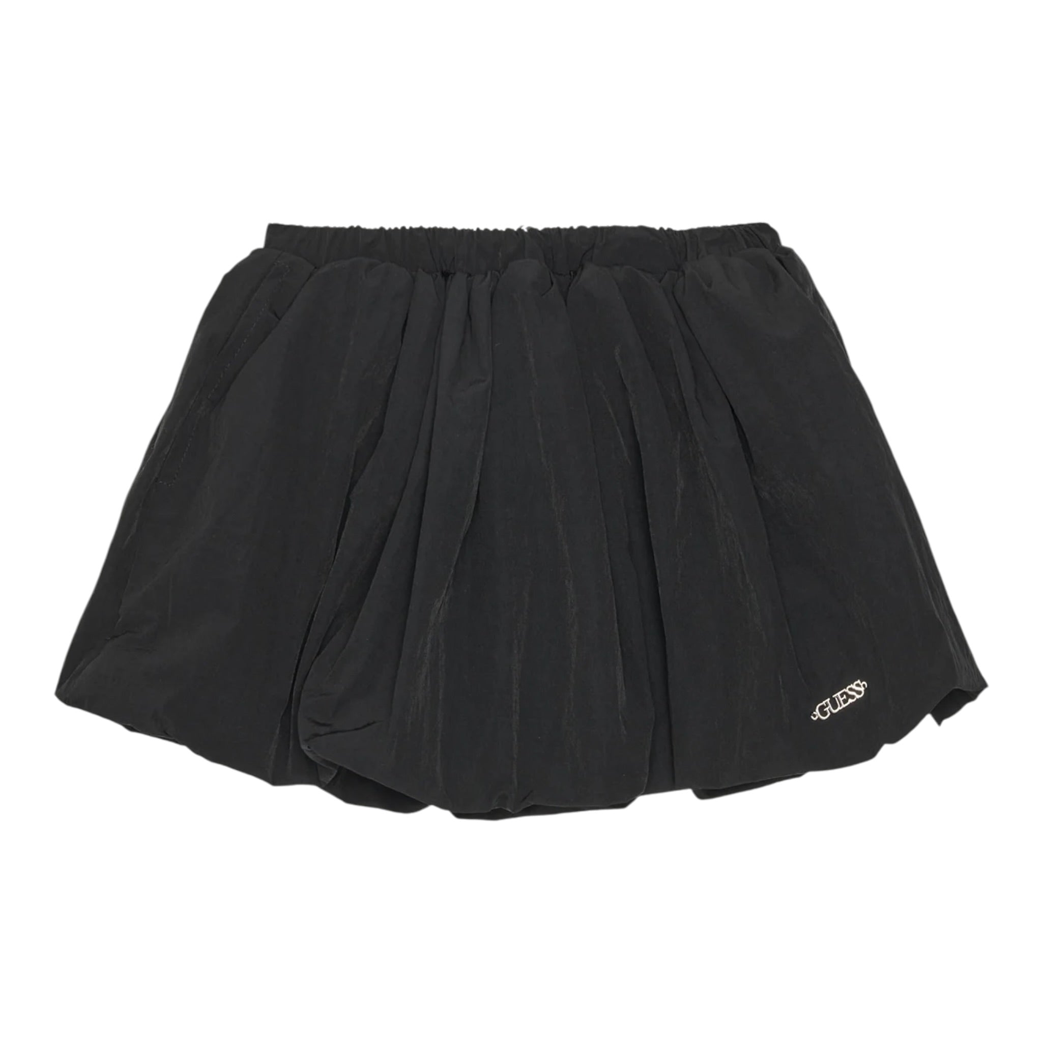 Guess Gonna tinta unita con Elastico In Vita Nero per Bambina J5YD10WHCH2 NERO GUESS 