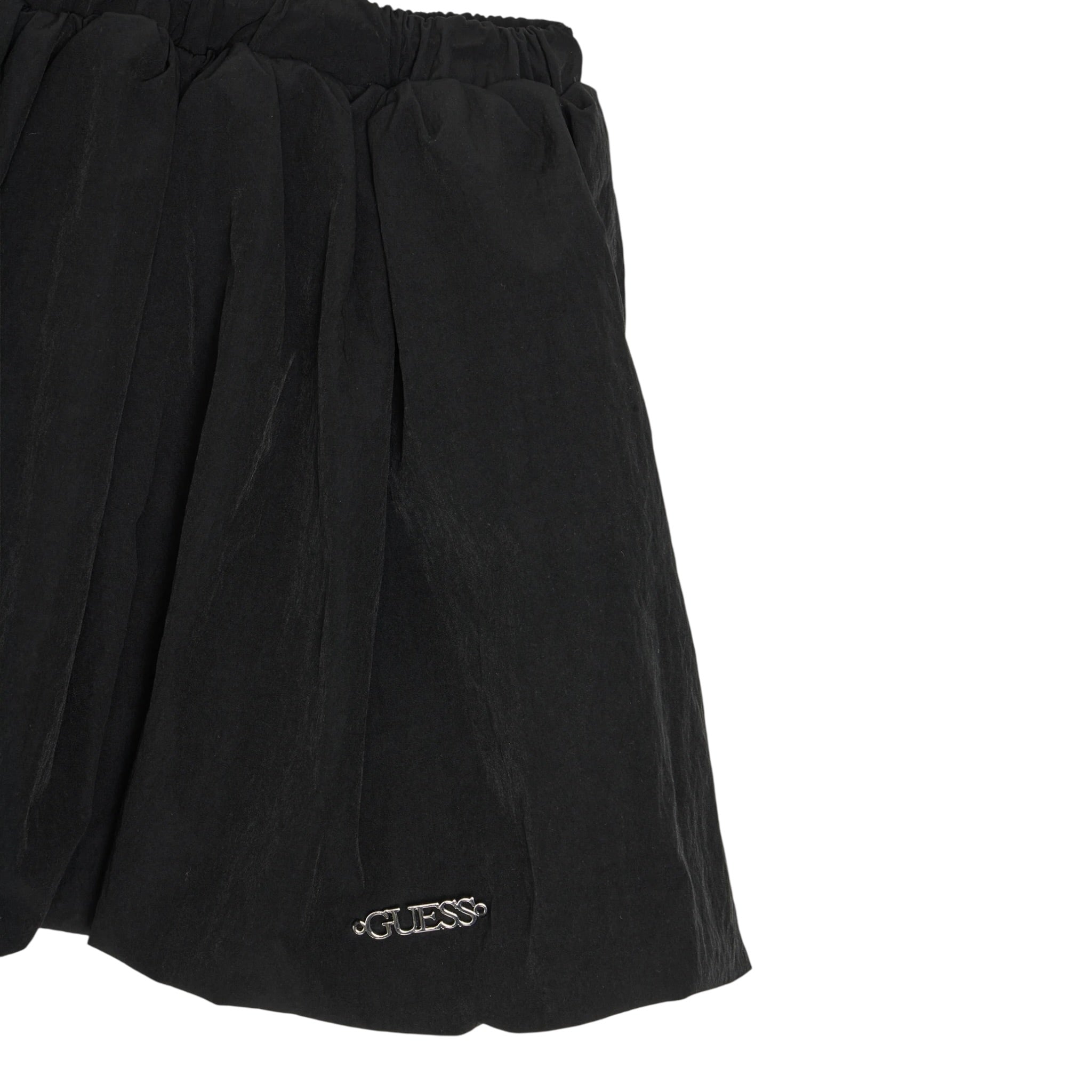 Guess Gonna tinta unita con Elastico In Vita Nero per Bambina J5YD10WHCH2 NERO GUESS 