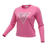 Guess Shirt tinta unita con Stampa Rosa per Bambina J5YI15K6YW4 ROSA GUESS 