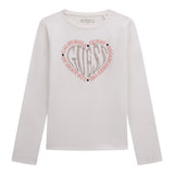 Guess Shirt Girocollo tinta unita con Stampa Bianco per Bambina J5YI38K6YW4 BIANCO GUESS 