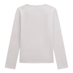 Guess Shirt Girocollo tinta unita con Stampa Bianco per Bambina J5YI38K6YW4 BIANCO GUESS 