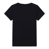 Guess T-Shirt Girocollo tinta unita con Logo Nero per Bambina J5YI40I3Z14 NERO GUESS 