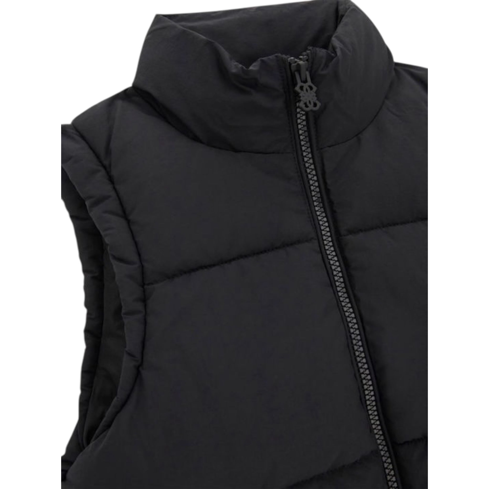 Guess Giubbino tinta unita con Zip Smanicato Nero per Bambina J5YN00WHE80 NERO GUESS 