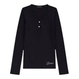 Guess Maglia tinta unita con Bottoni Nero per Bambina J5YP02KBCO2 NERO GUESS 