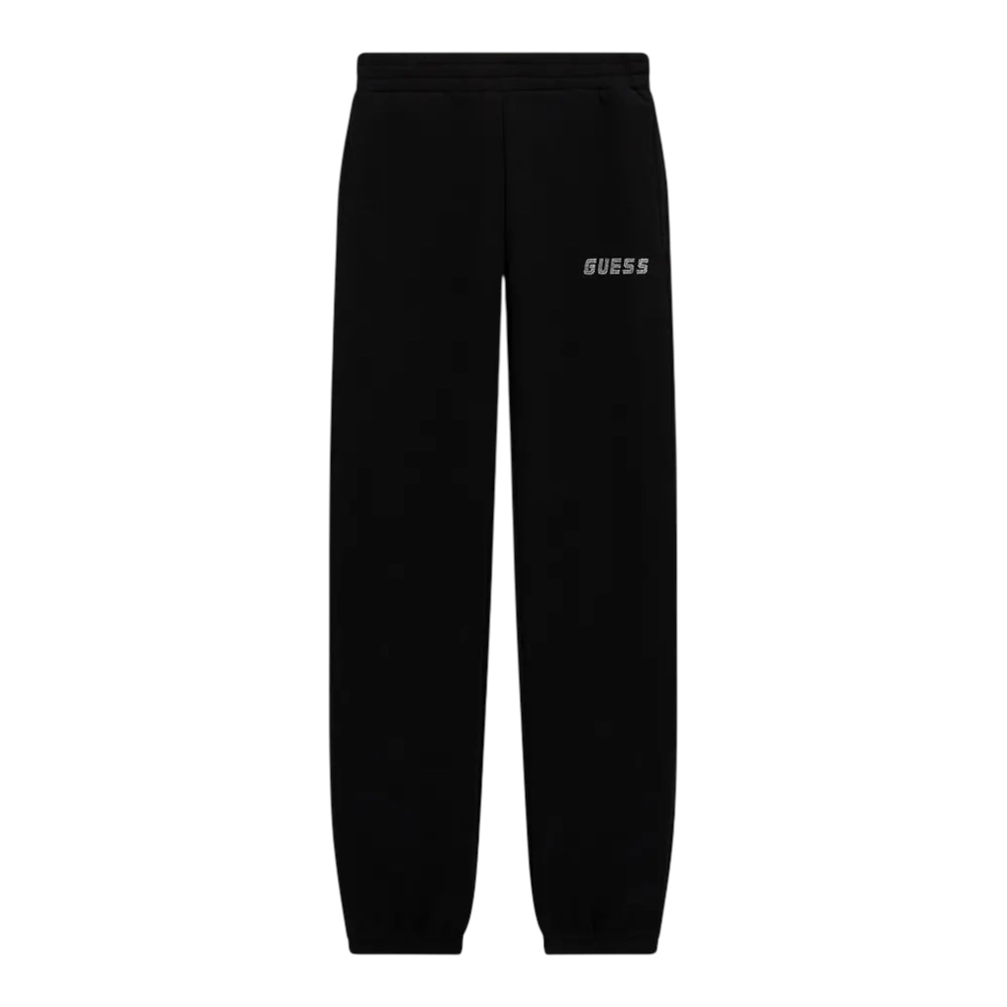 Guess Pantalone Tuta tinta unita con Logo Nero per Bambina J5YQ27J7UW2 NERO GUESS 
