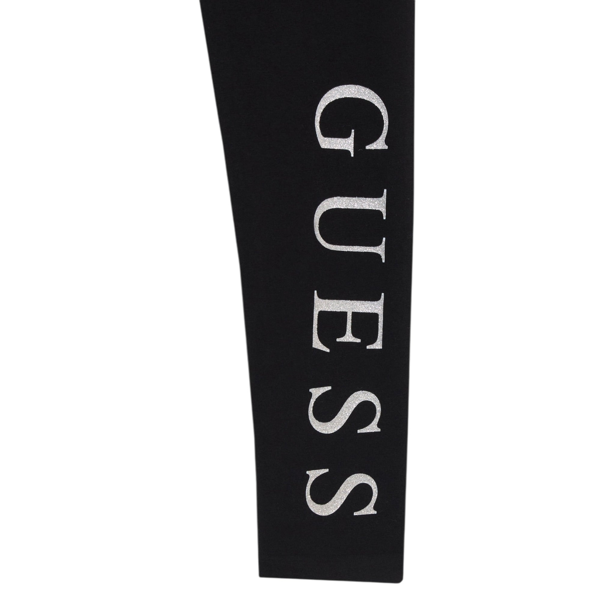Guess Leggins tinta unita con Logo Nero per Bambina J93B11K82K0 NERO GUESS 