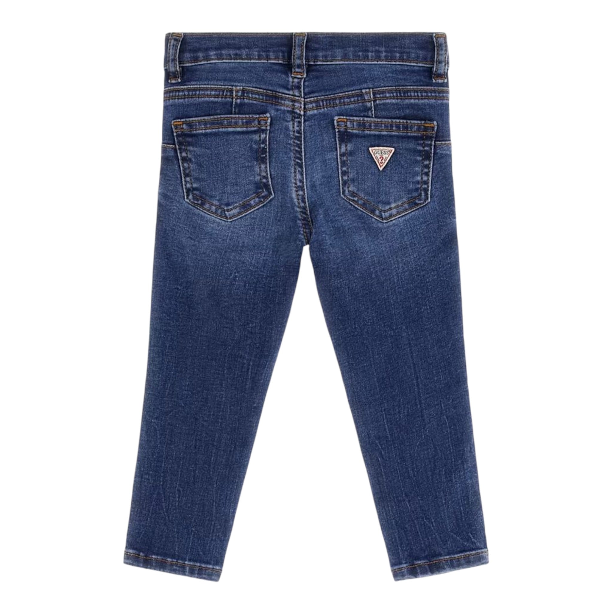 Guess Jeans tinta unita con Girovita Regolabile Blu per Neonata K3YA08D4CA0 BLU GUESS 