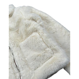 Guess Pelliccia tinta unita con Zip Bianco per Bambina K4BL06WCFX0 BIANCO GUESS 