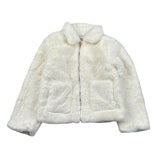 Guess Pelliccia tinta unita con Zip Bianco per Bambina K4BL06WCFX0 BIANCO GUESS 