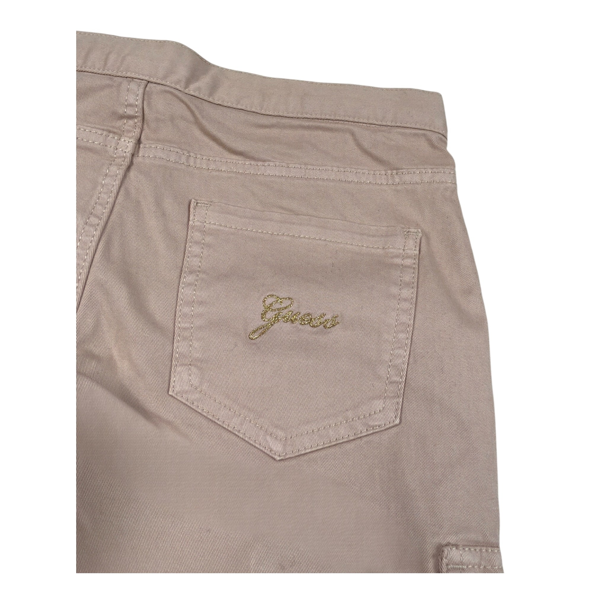 Guess Pantalone tinta unita con Girovita Regolabile Beige per Bambina K5BB03W3830 BEIGE GUESS 