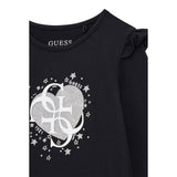Guess Shirt tinta unita con Stampa Nero per Bambina K5BI02J1314 NERO GUESS 