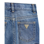 Guess Jeans tinta unita con Tasconi Blu per Bambina K5YA00D5FL0 BLU GUESS 
