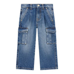 Guess Jeans tinta unita con Tasconi Blu per Bambina K5YA00D5FL0X BLU GUESS 