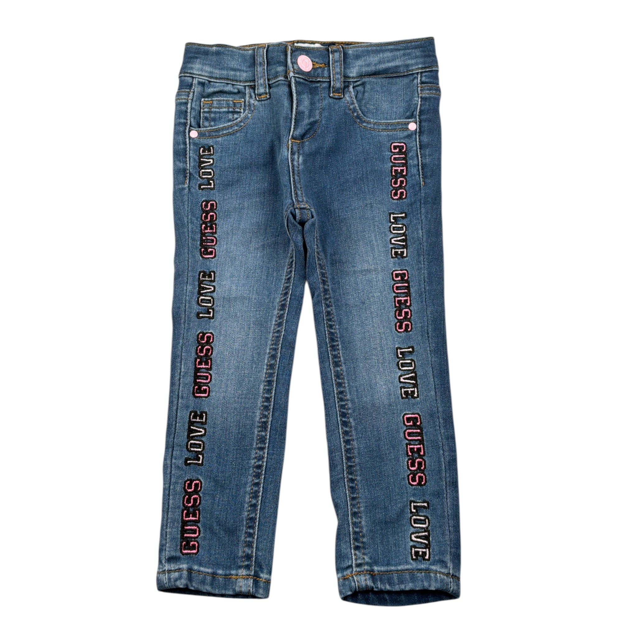 Guess Jeans tinta unita con Applicazioni Azzurro per Bambina K5YA01D4CA0J AZZURRO GUESS 