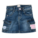 Guess Gonna In Denim tinta unita con Applicazioni Blu per Neonata K5YD01D4CA0 BLU GUESS 