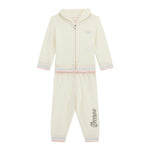 Guess Completo 2Pz Felpa-Pantalone tinta unita Panna per Bambina K5YG00KA6R4X PANNA GUESS 